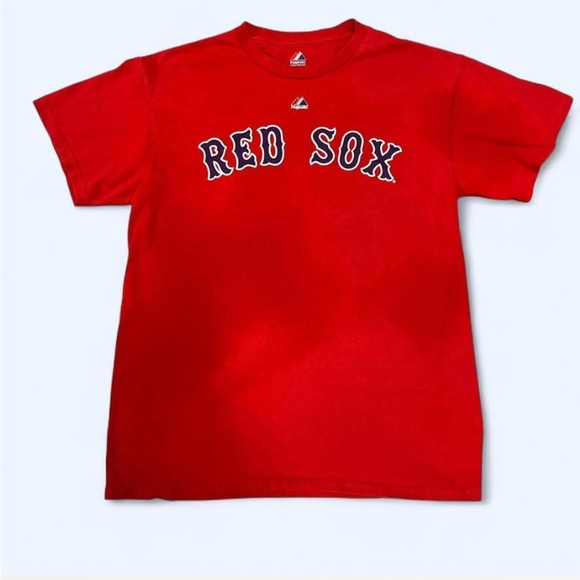 Boston Red Sox #15 Dustin Pedroia T-Shirt Men’s Medium MLB Baseball Tee - Picture 3 of 8